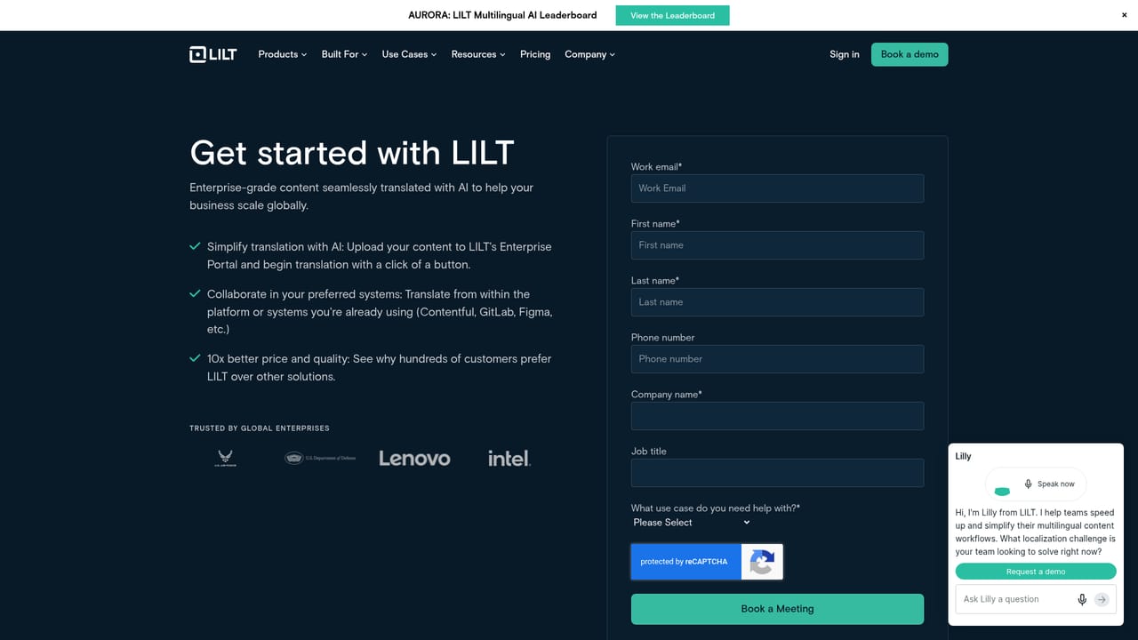 LILT — Book a demo to scope your use case