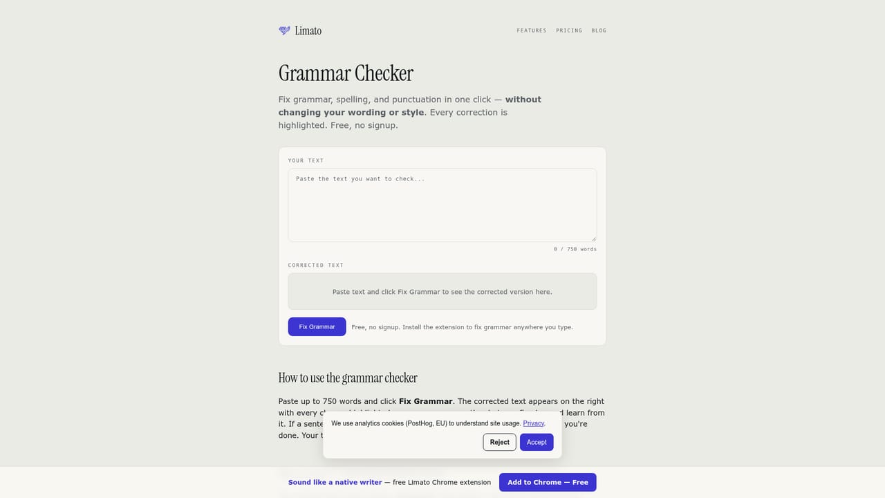 Limato — Try the free standalone tools