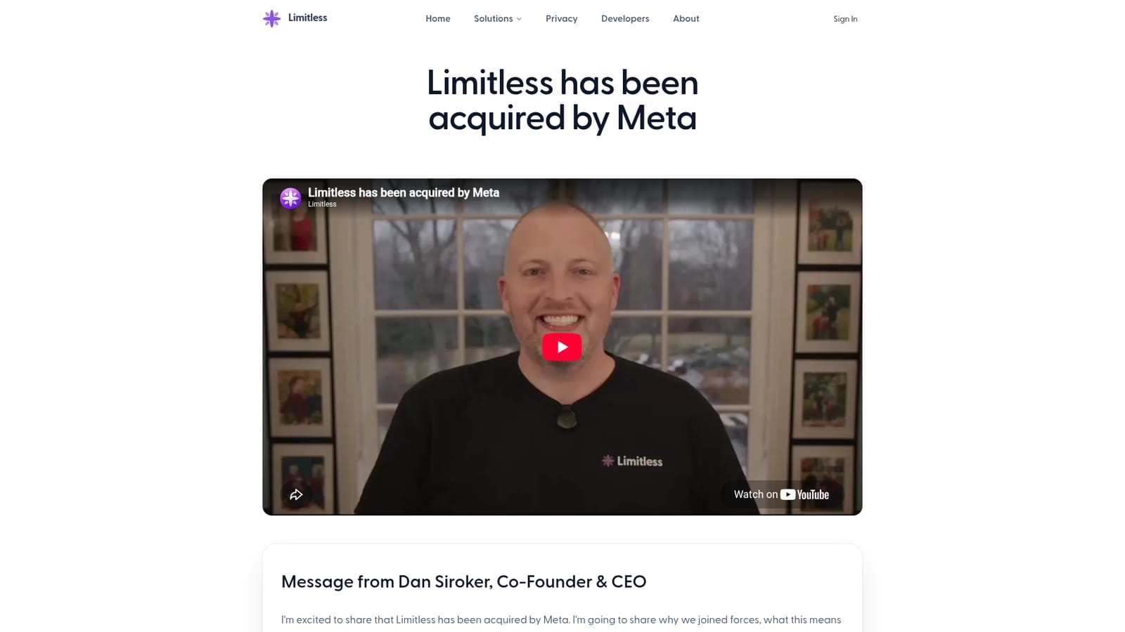 Limitless — Check whether your region and device are still supported