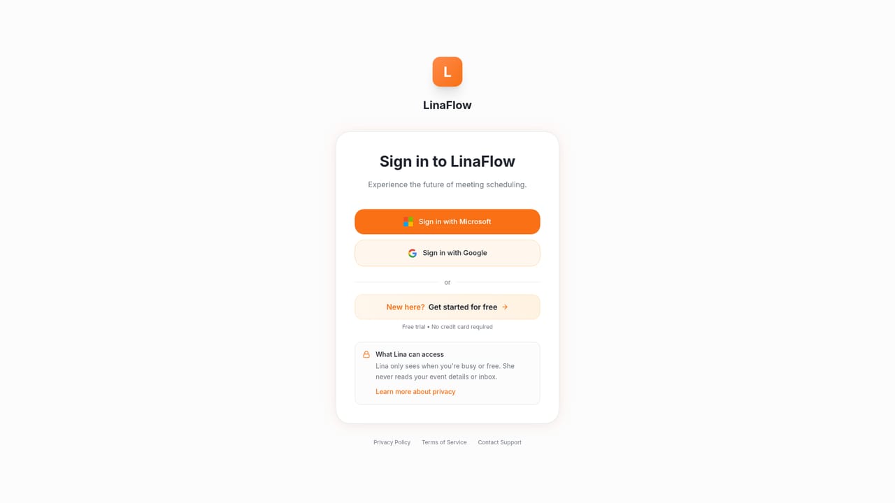 LinaFlow — Create your account