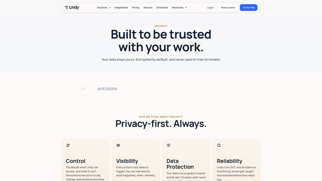 Lindy — Review access and security expectations