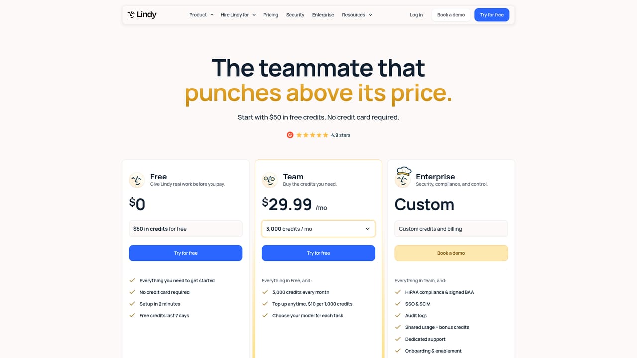 Lindy — Check plans and scale the rollout