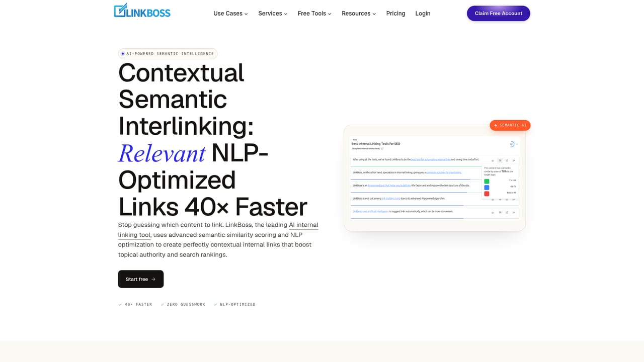 LinkBoss — Review suggested link pairs