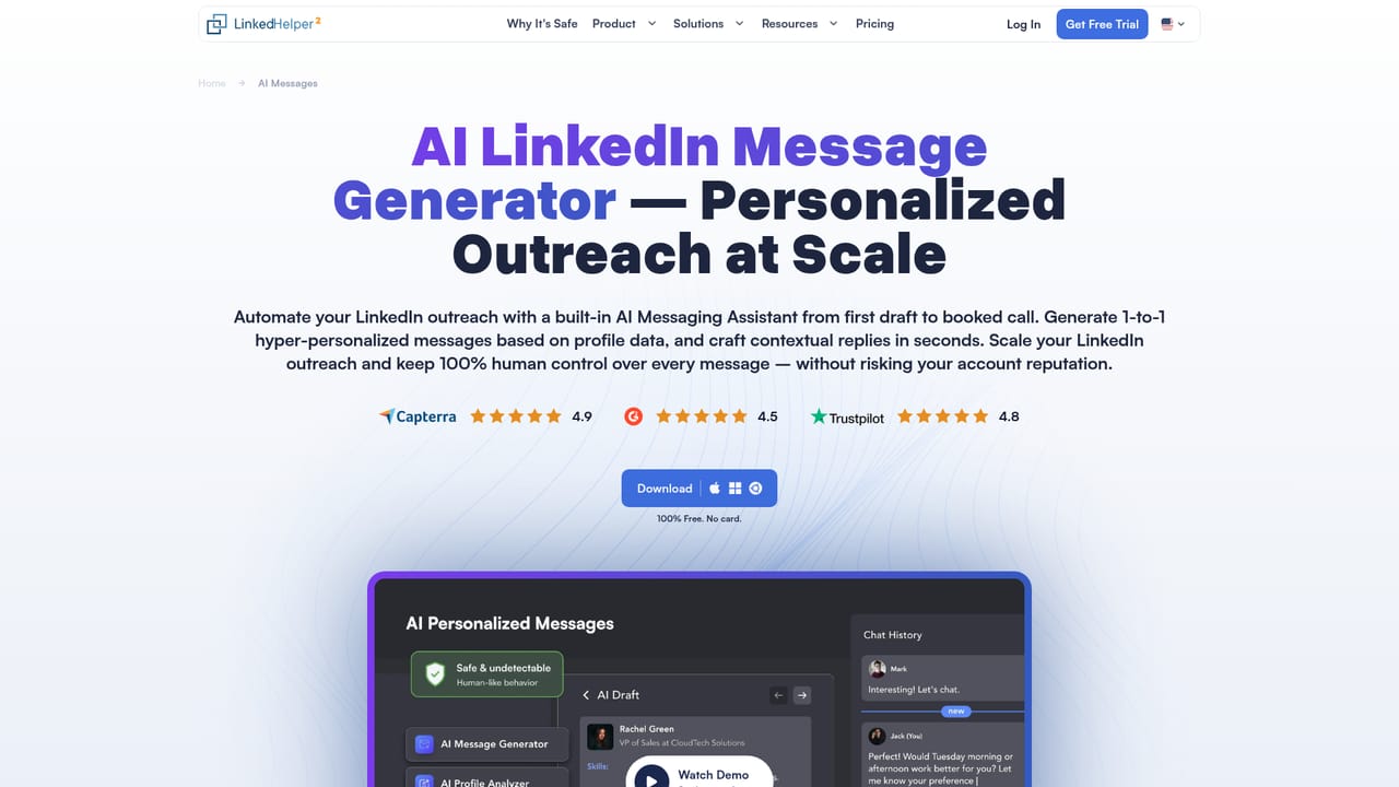 Linked Helper — Build the outreach chain