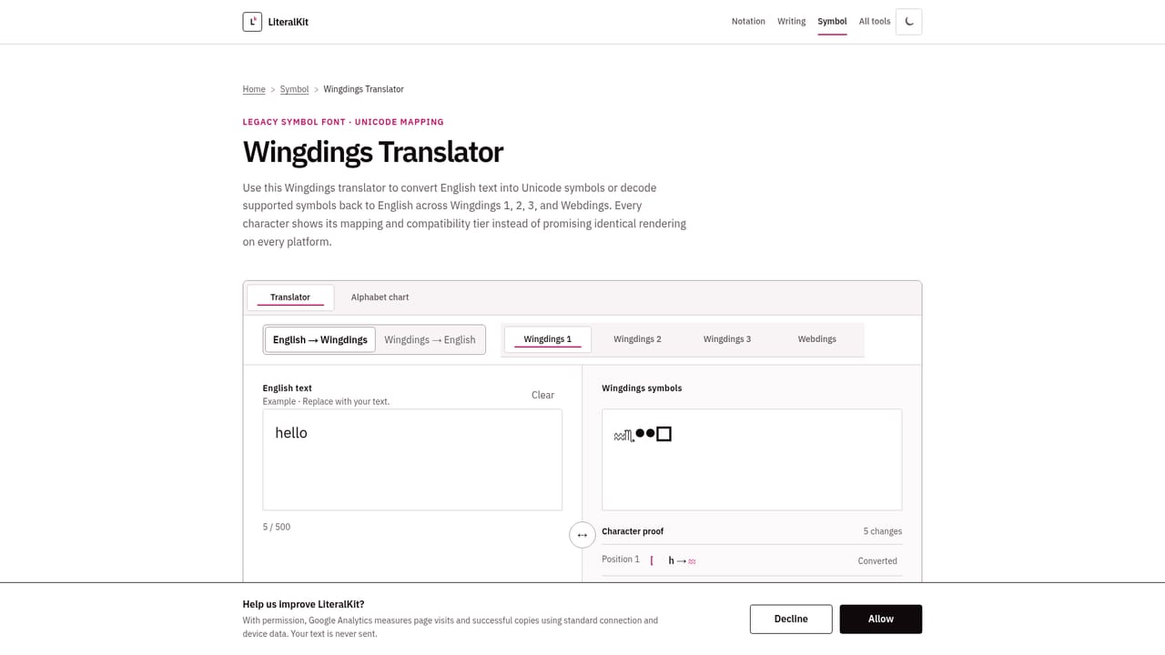 LiteralKit — Review the output and its limits