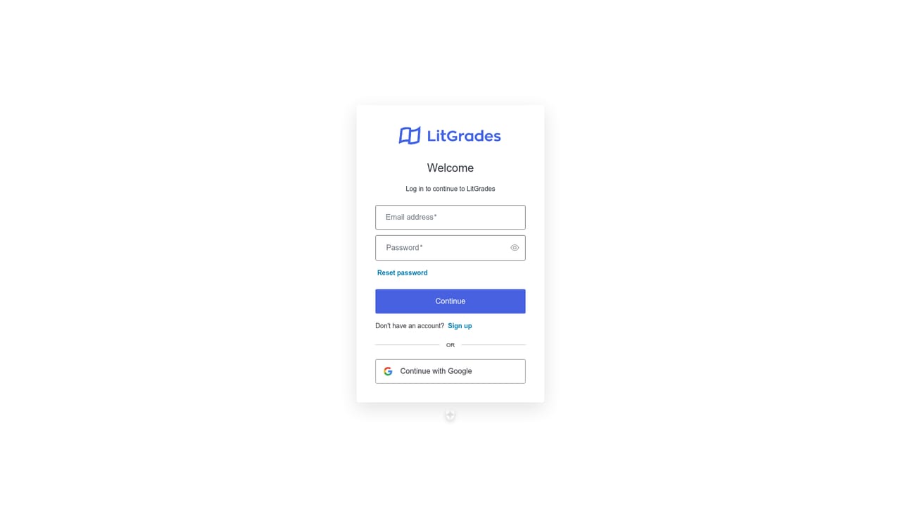 LitGrades — Open the chat and describe your subject