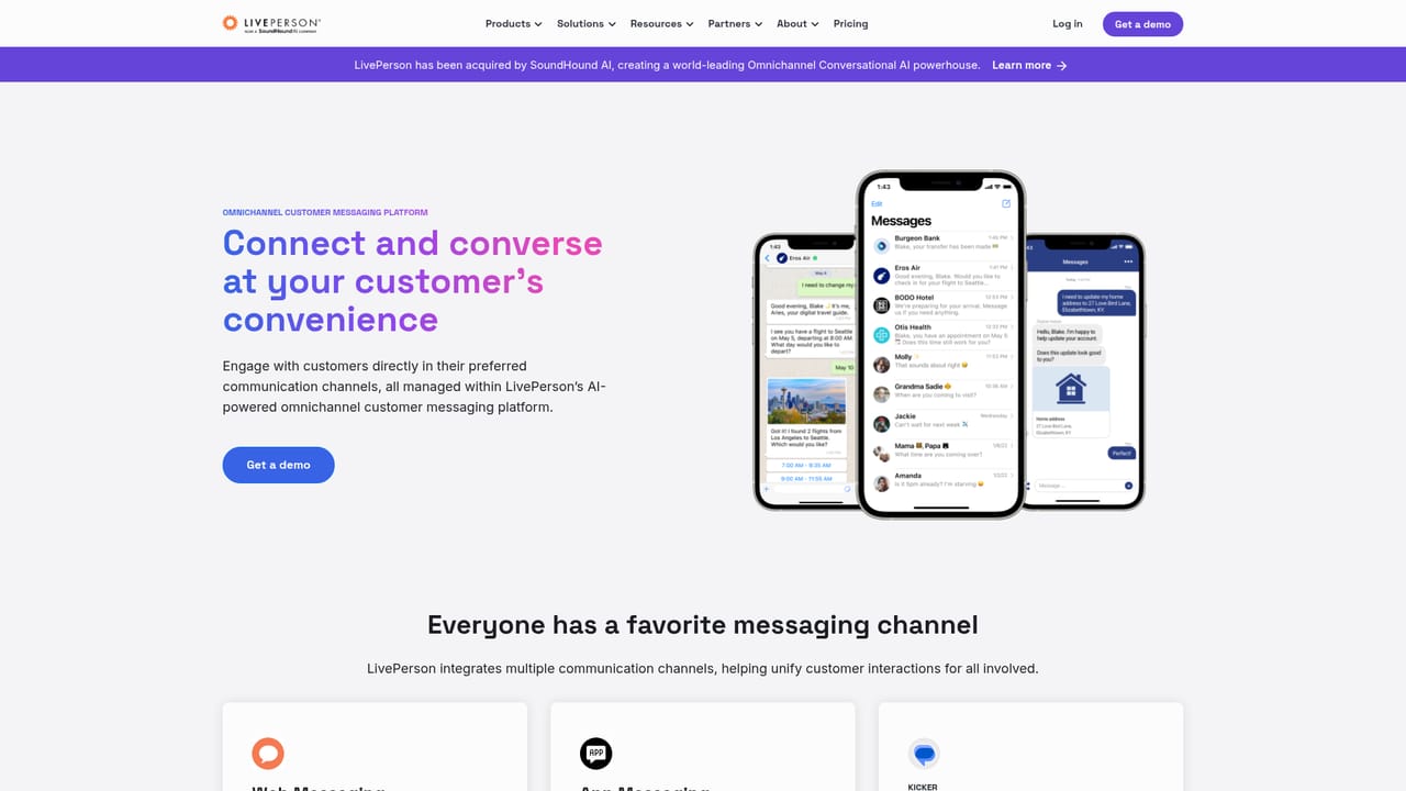 LivePerson — Map your channels and voice mix