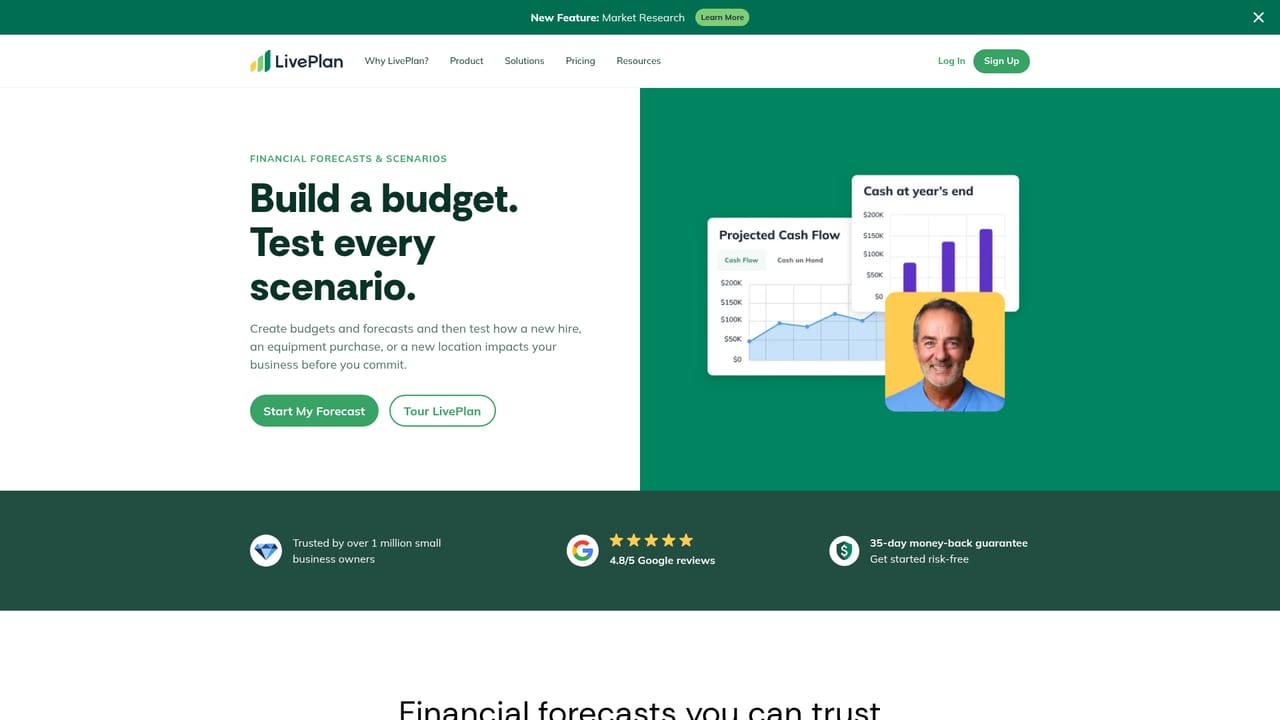 LivePlan — Build connected financial forecasts