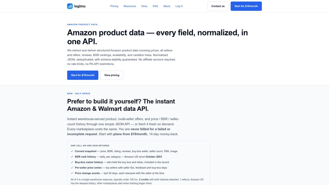 Logimu — Create an account and pick a plan