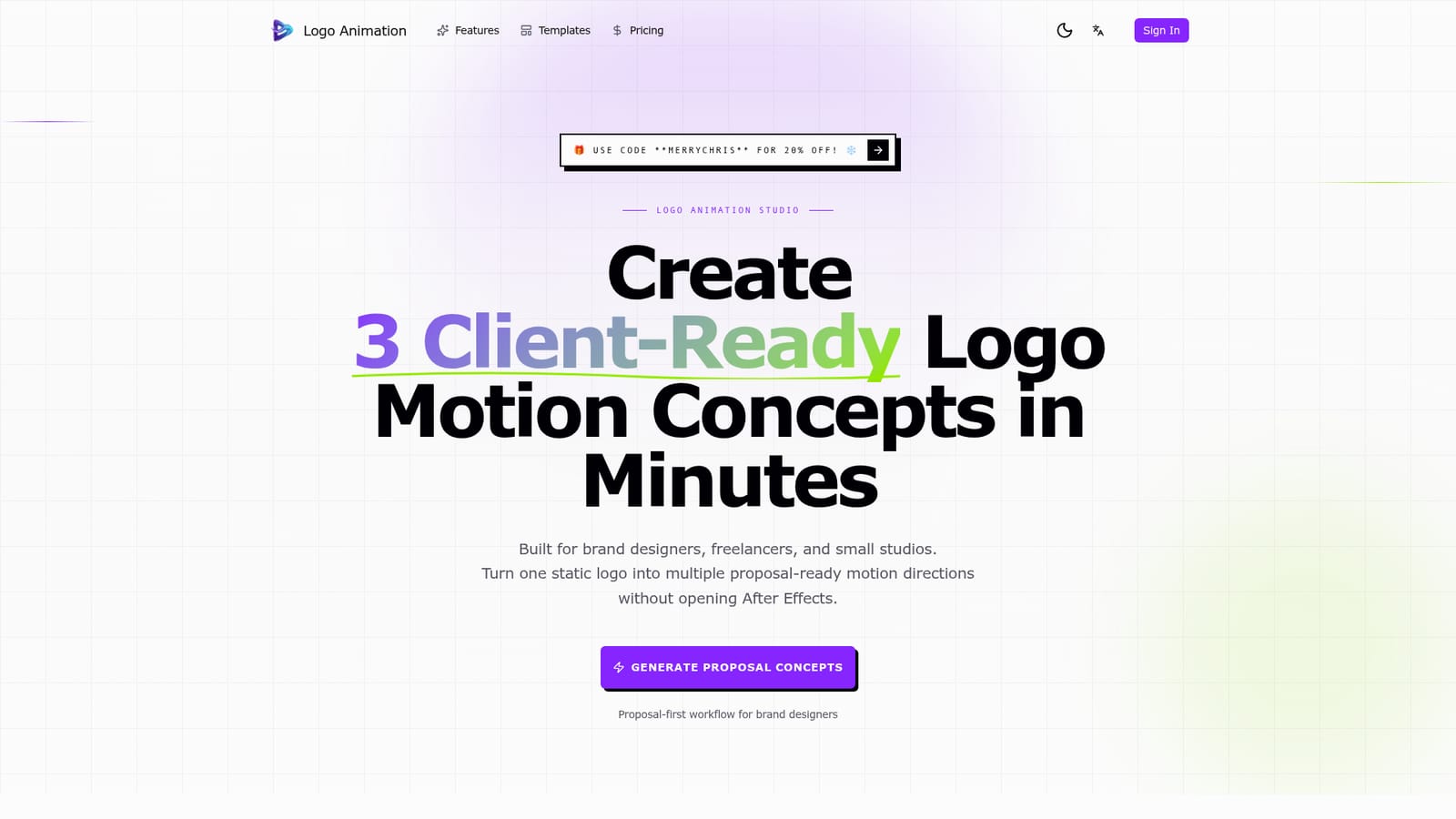 Logo Animation App — Upload your logo