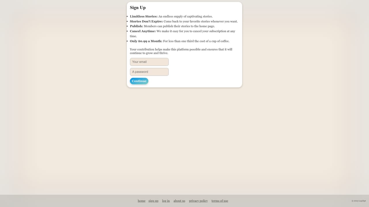 Logolept — Create an account for the full experience