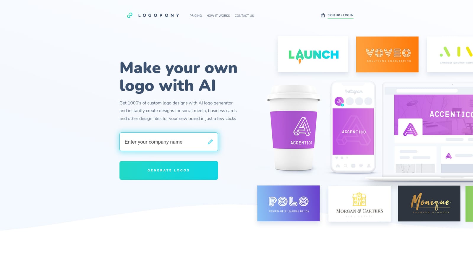 Logopony — Describe your brand and generate logo ideas
