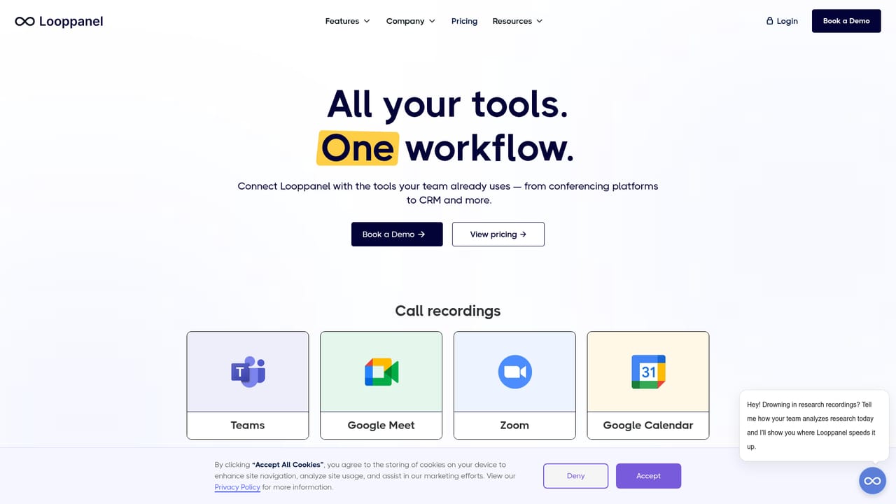 LoopPanel — Connect your meeting and recording tools