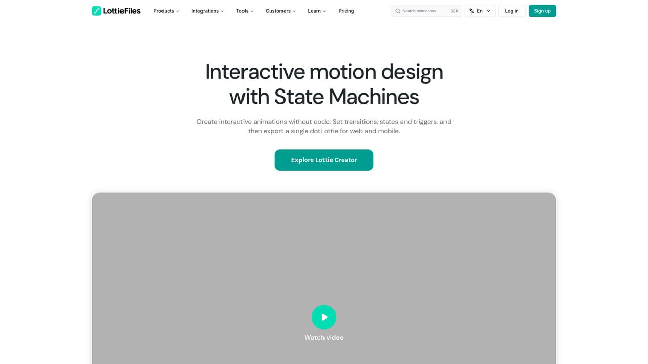 Lottie Creator — Add interactivity with state machines