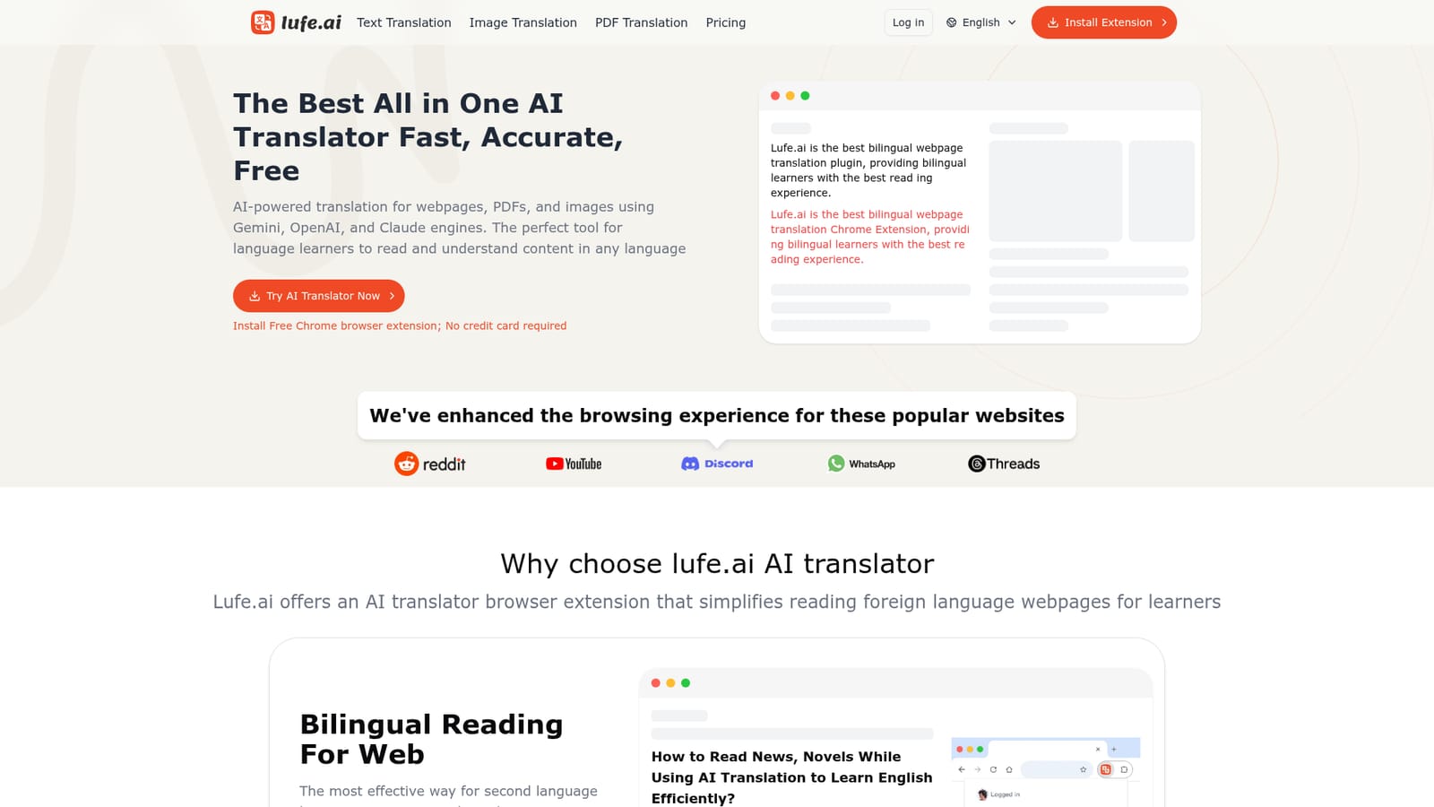 Lufe AI — Install the Chrome extension
