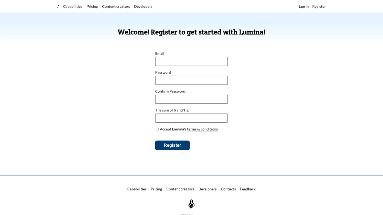Lumina tools — Request access and create your account