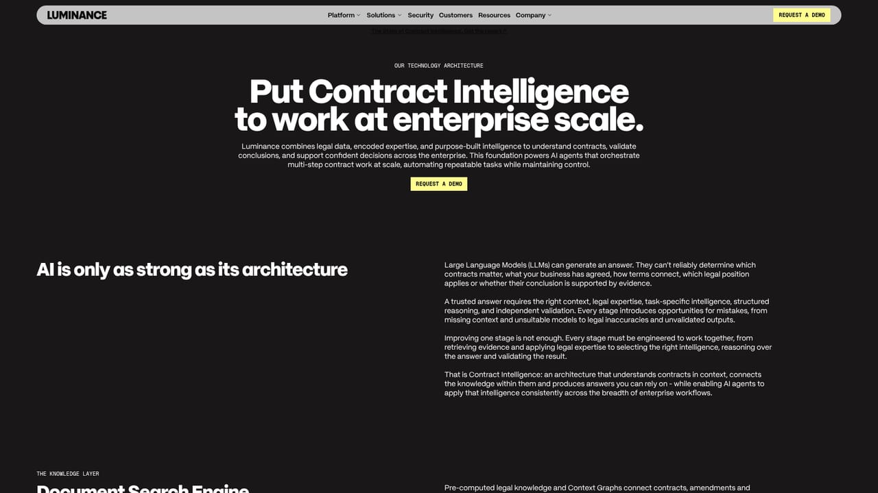 Luminance — Read the technology architecture