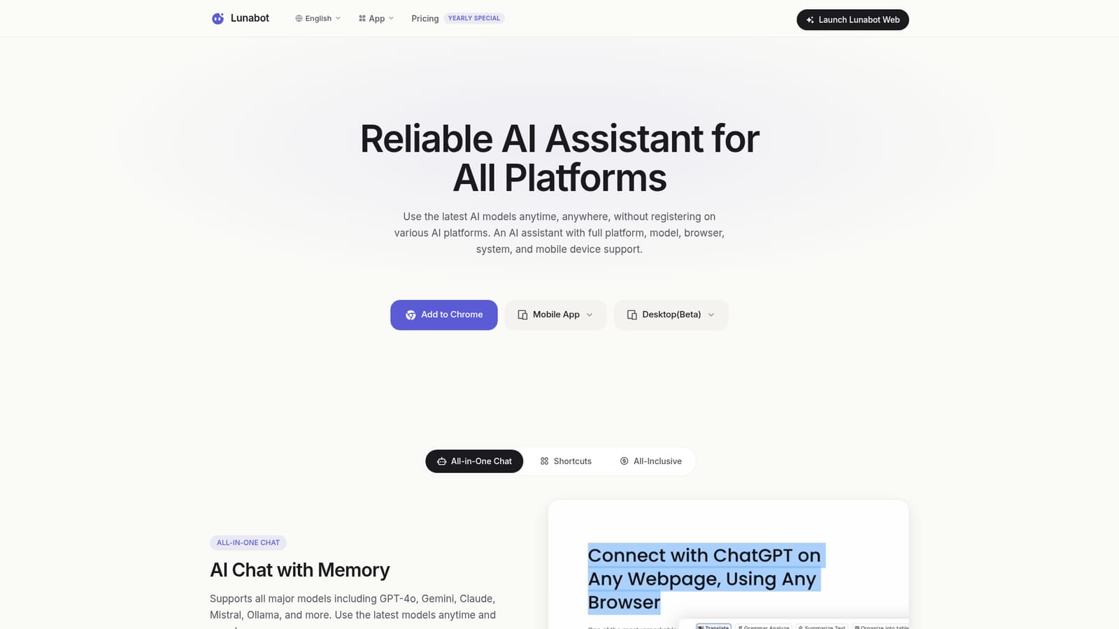 Lunabot — Install the browser extension
