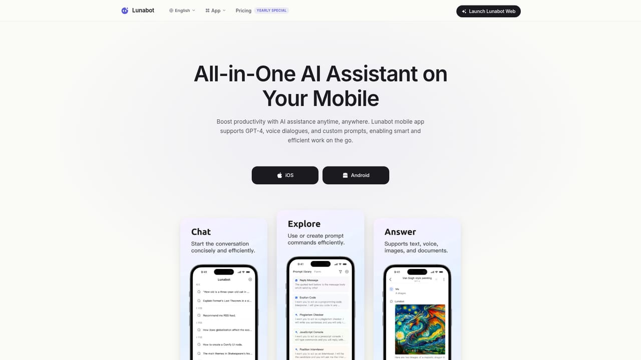 Lunabot — Set up a phone or desktop client