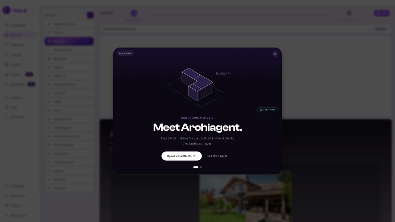 Luw AI — Try an exterior or facade makeover