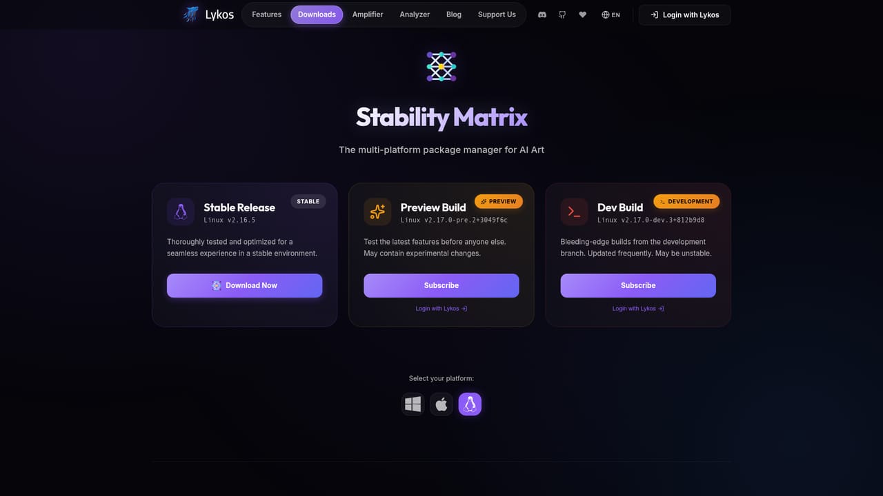 Lykos AI — Download the installer