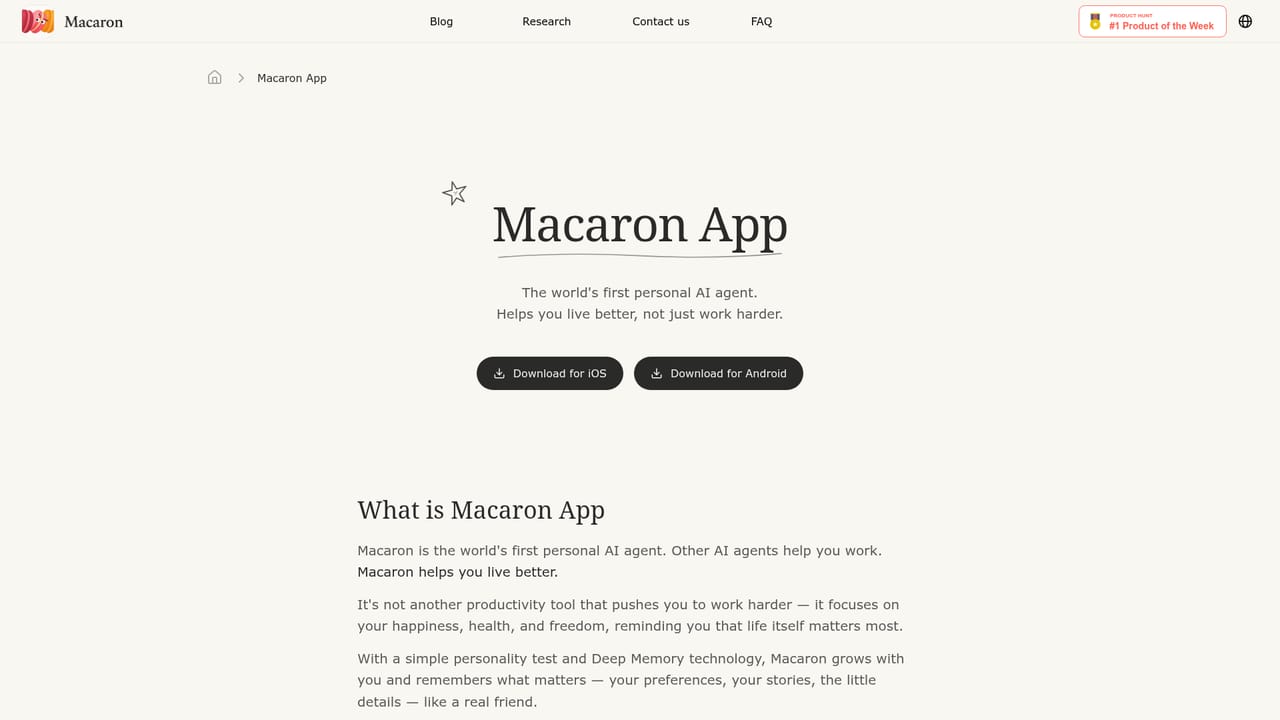 Macaron — Look at the product pages first
