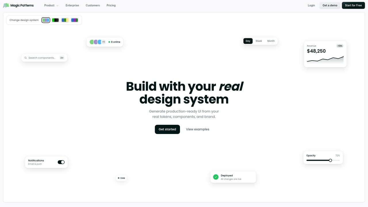 Magic Patterns — Apply your design system
