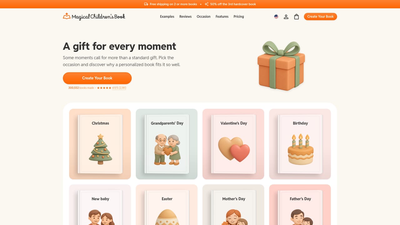 Magical Children's Book — Pick age band, theme and style