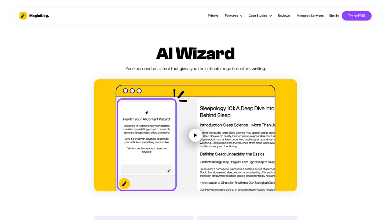 MagicBlog — Review early output and refine