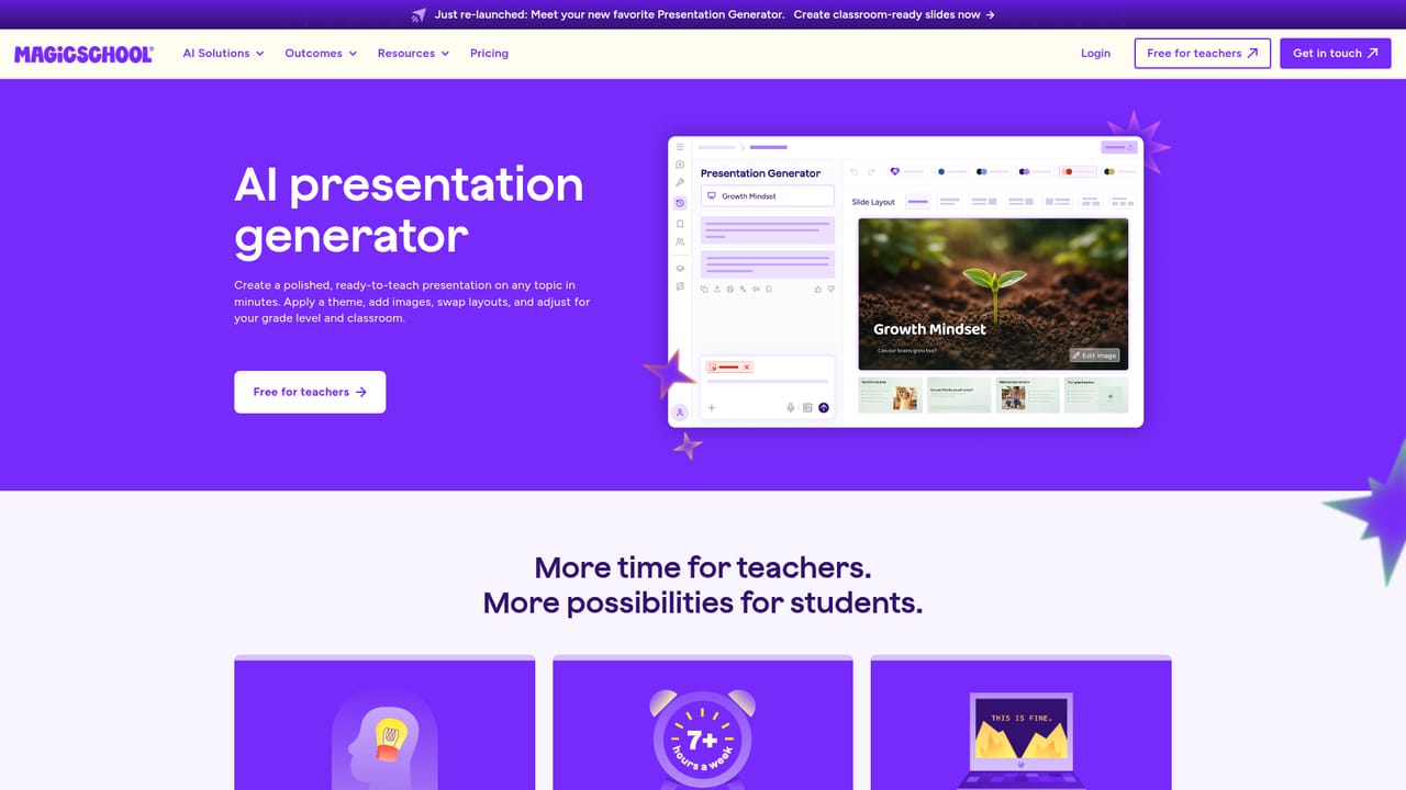 MagicSchool — Turn the plan into slides