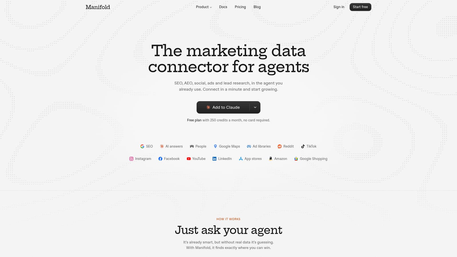 Manifold MCP — Add the connector to your agent
