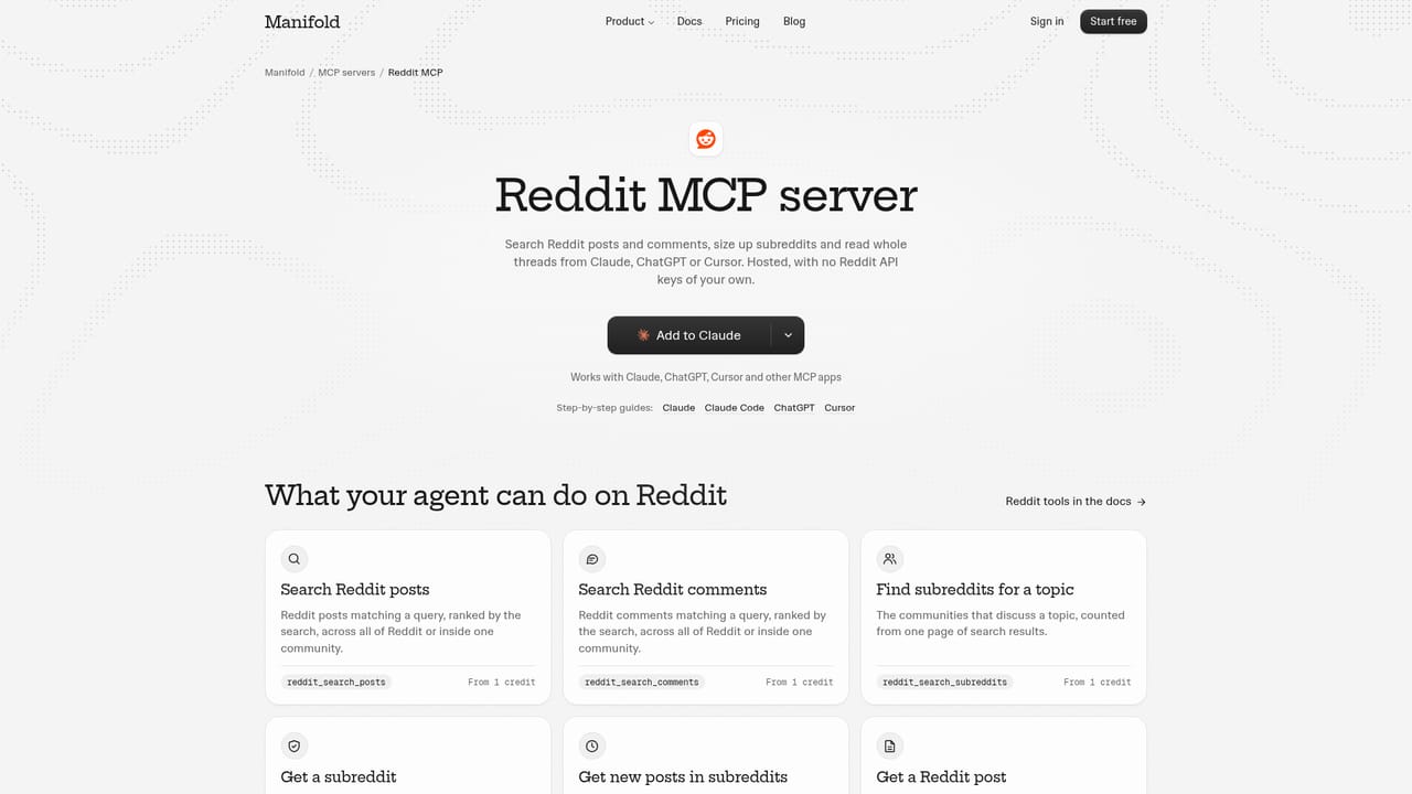 Manifold MCP — Research Reddit demand