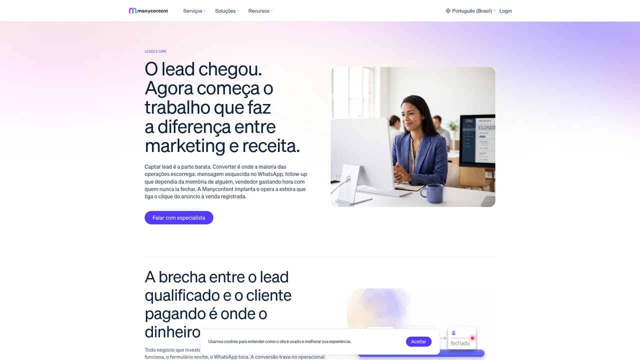 Manycontent — Connect lead handling