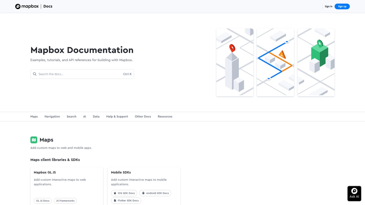 Mapbox Location AI — Create a Mapbox account and get an access token