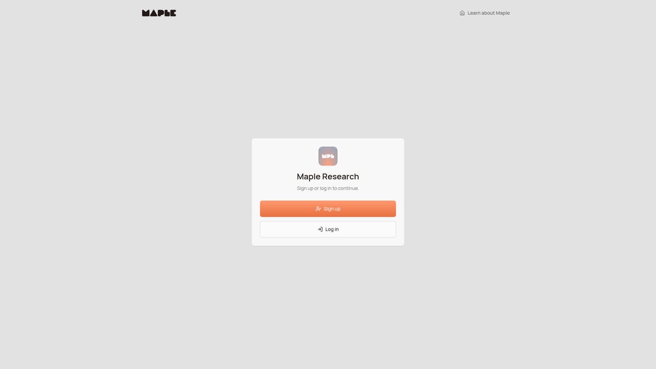 Maple — Open Maple Research in the browser