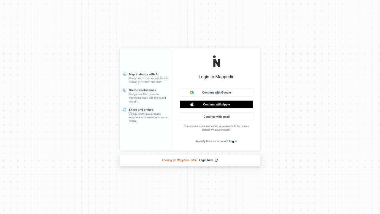 Mappedin — Create a free Mappedin account