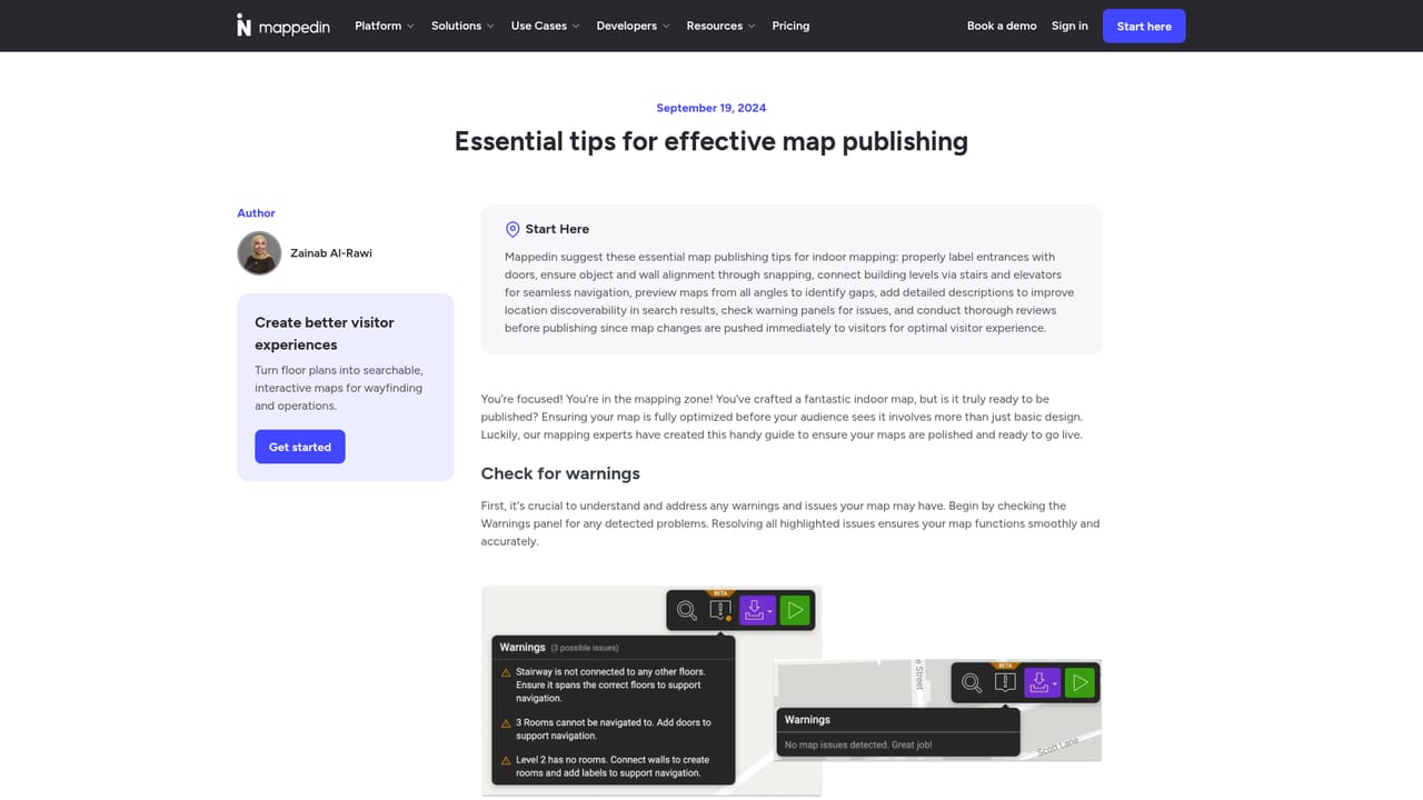 Mappedin — Publish and share the finished map