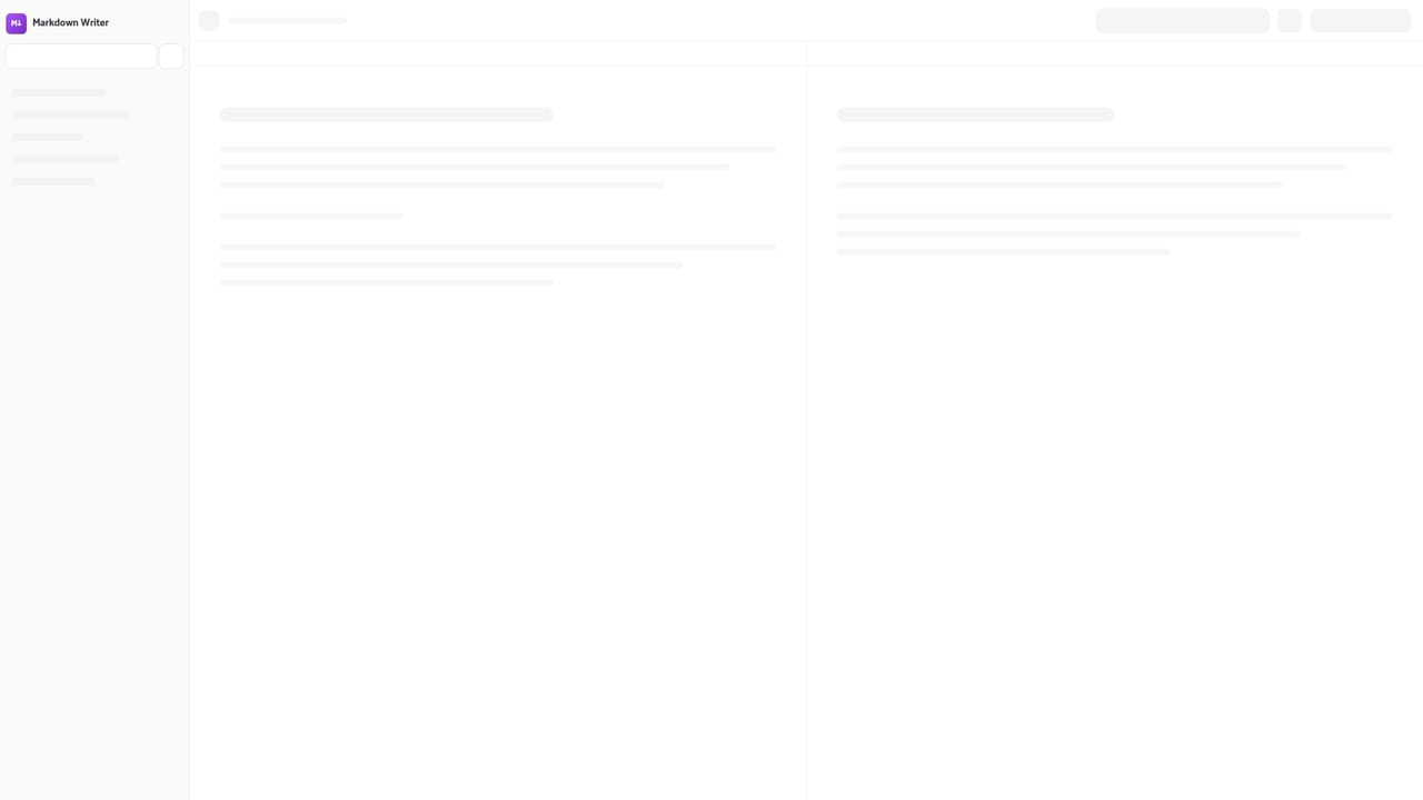 Markdown Writer — Open the editor