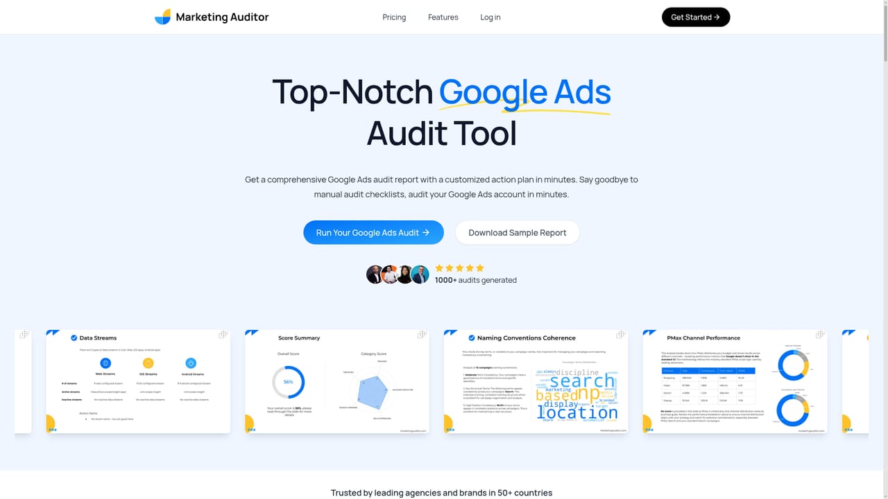 Marketing Auditor — Download a sample report first
