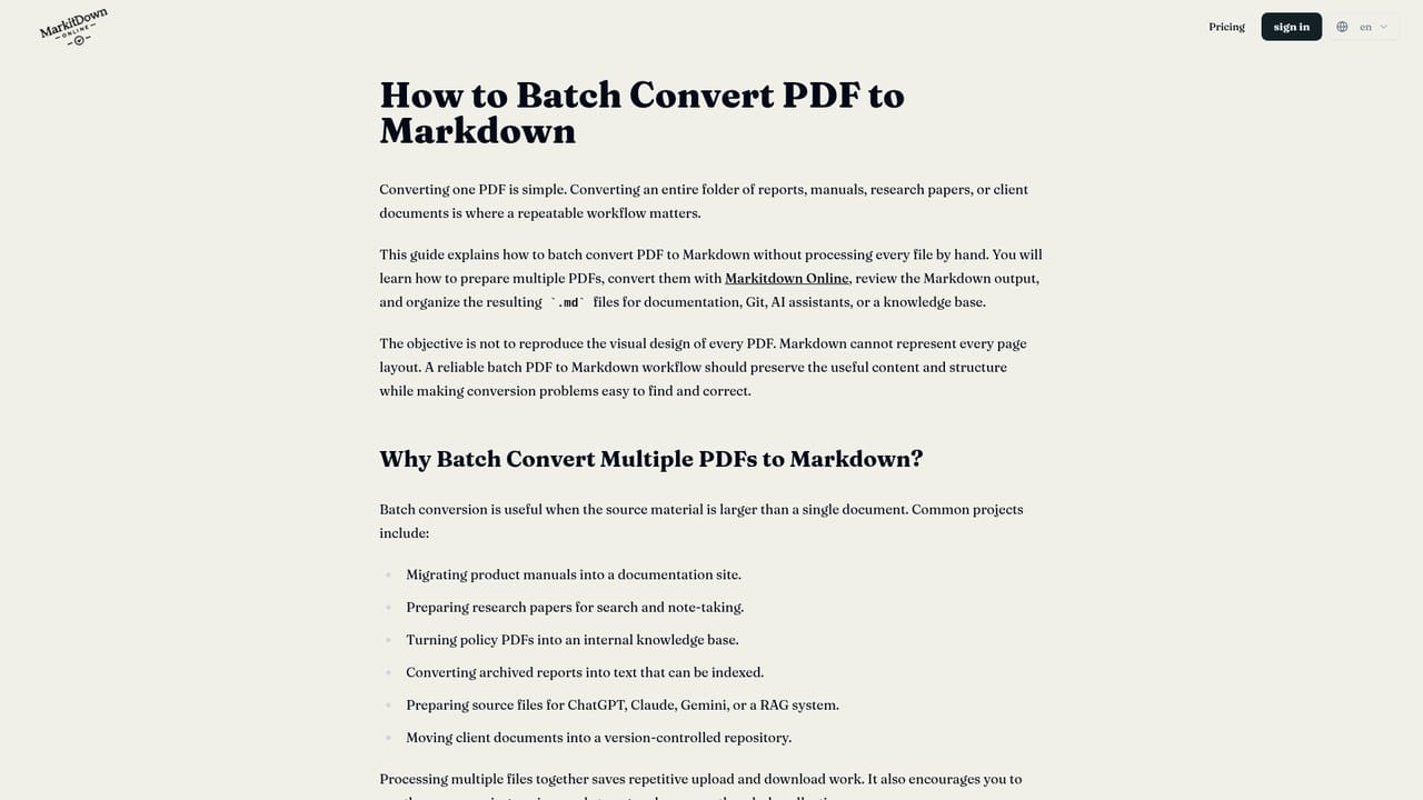 Markitdown — Download and reuse the file