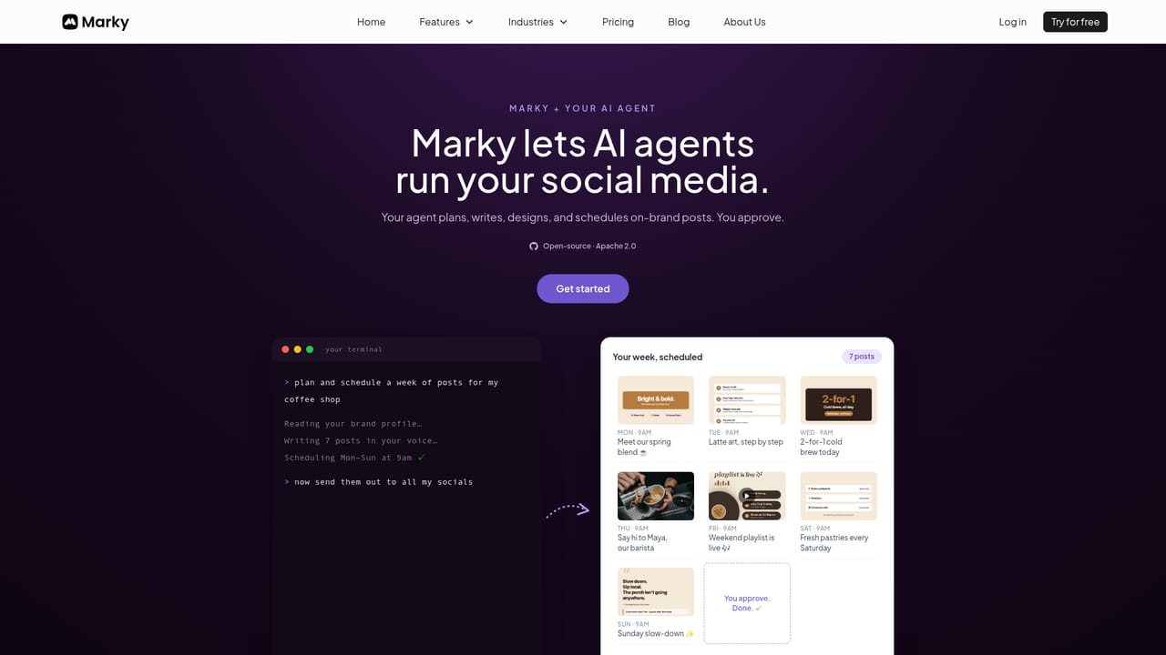Marky — Automate setup with an AI agent (optional)
