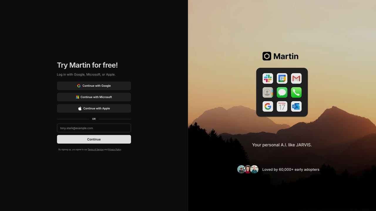 Martin — Create your Martin account