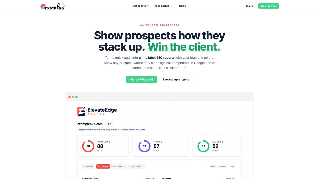 Marvlus — Apply your branding to the audit and reports