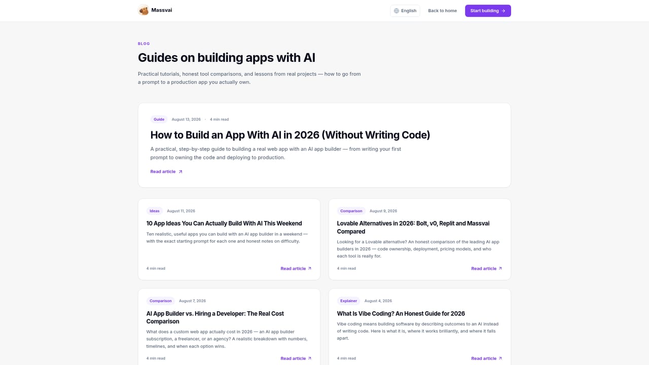 Massvai — Check the blog for build tips