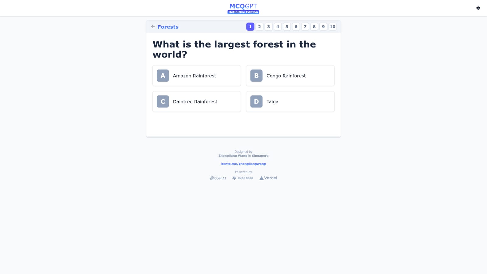 MCQGPT — Open the MCQGPT homepage