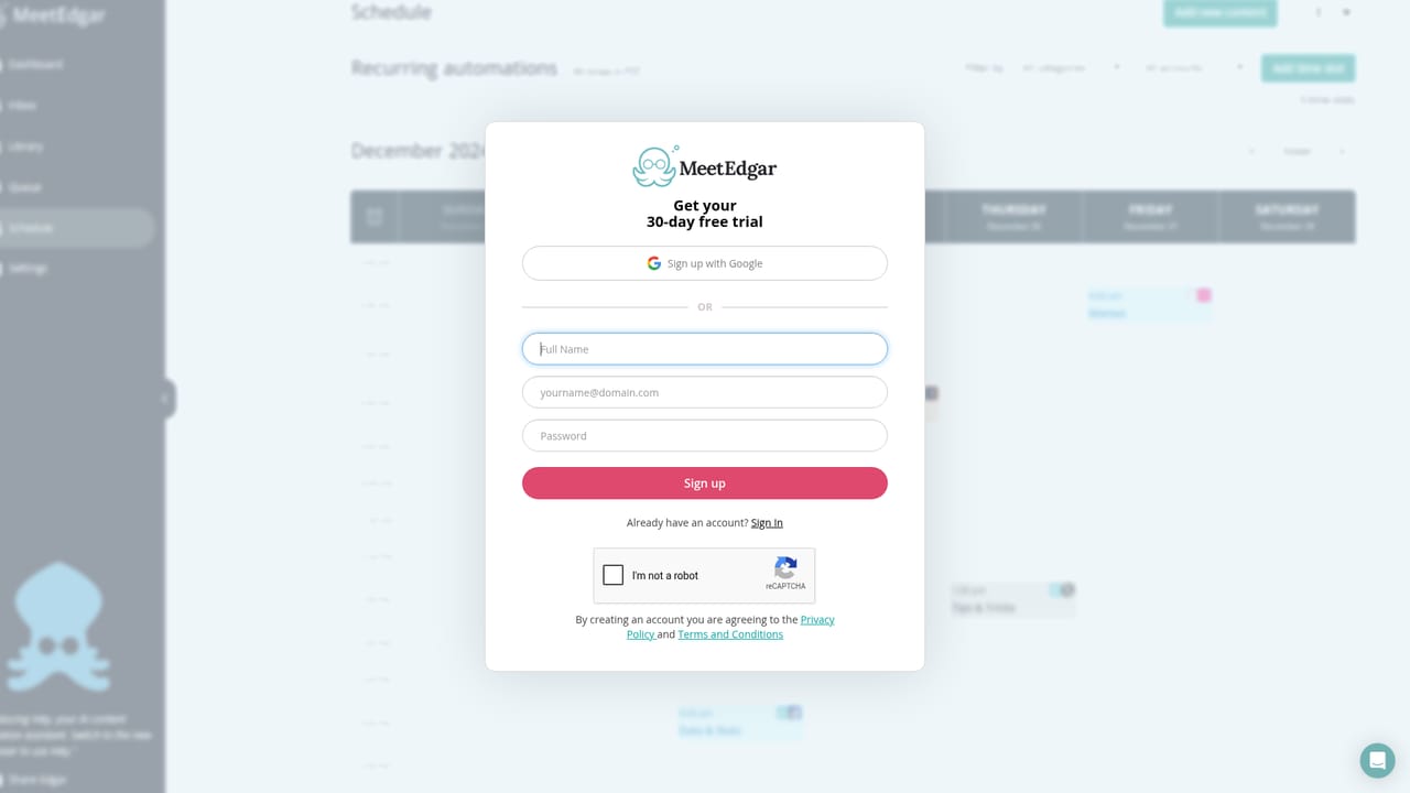 MeetEdgar — Start a 30-day free trial
