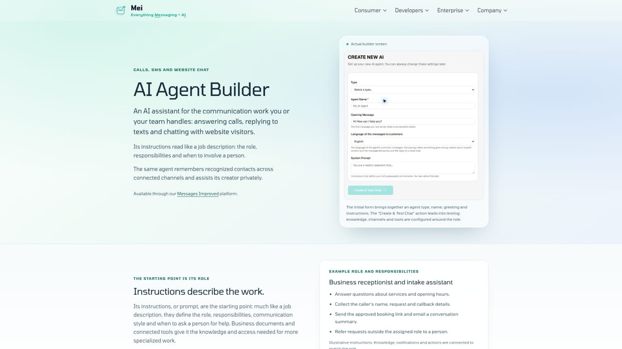 Mei — Review the platform before you build