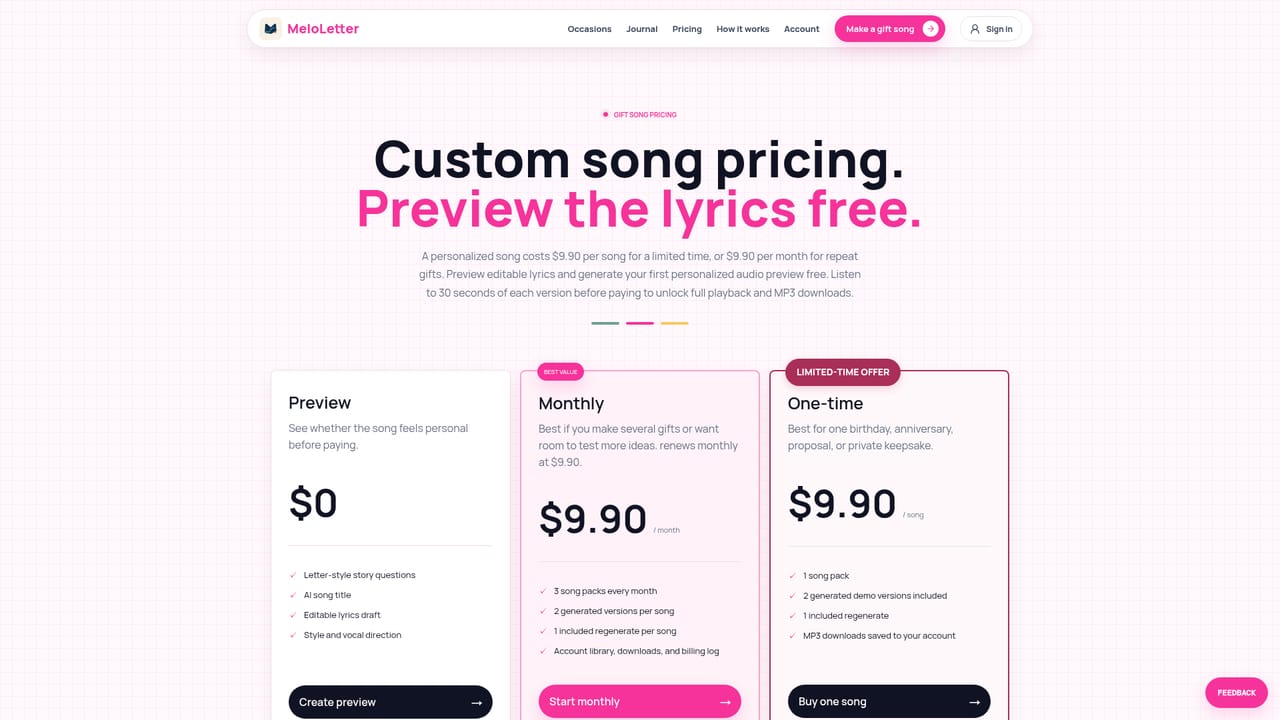 MeloLetter — Unlock the full song pack