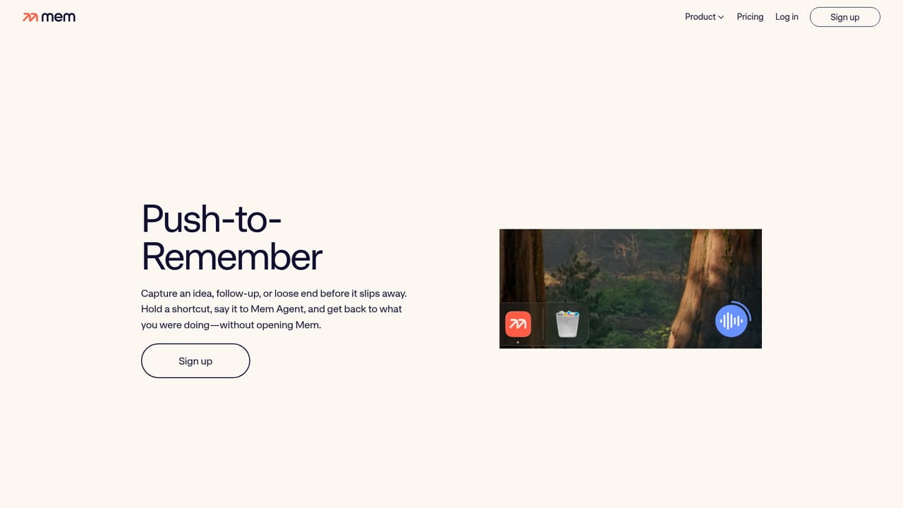 Mem — Install Push-to-Remember on desktop