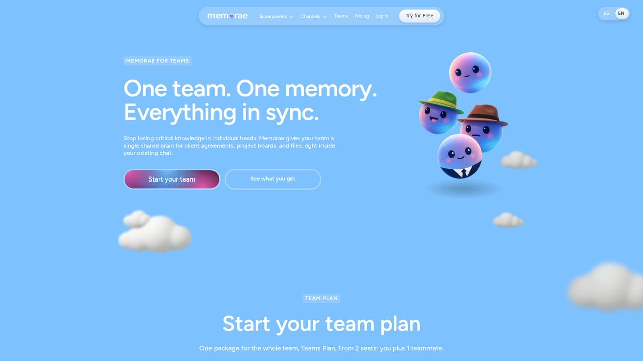 Memorae — Add teammates on Memorae Teams